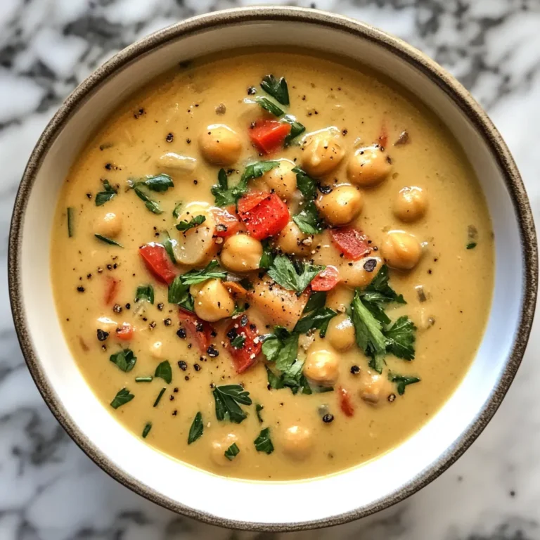 Photo of featured for Power Up Your Meals with Vegan Garlic Chickpea Soup