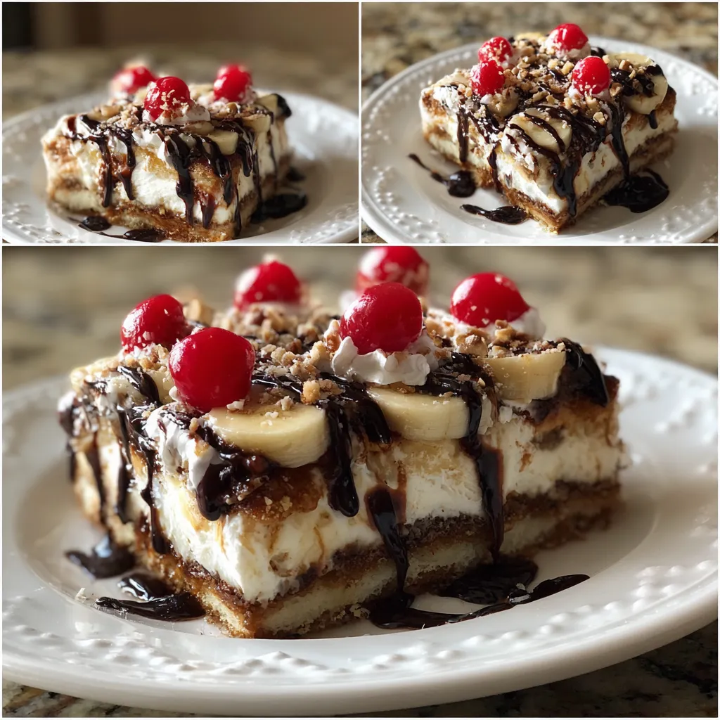 Photo of featured for Indulgent Banana Split Dump Cake: A Dreamy Dessert Delight