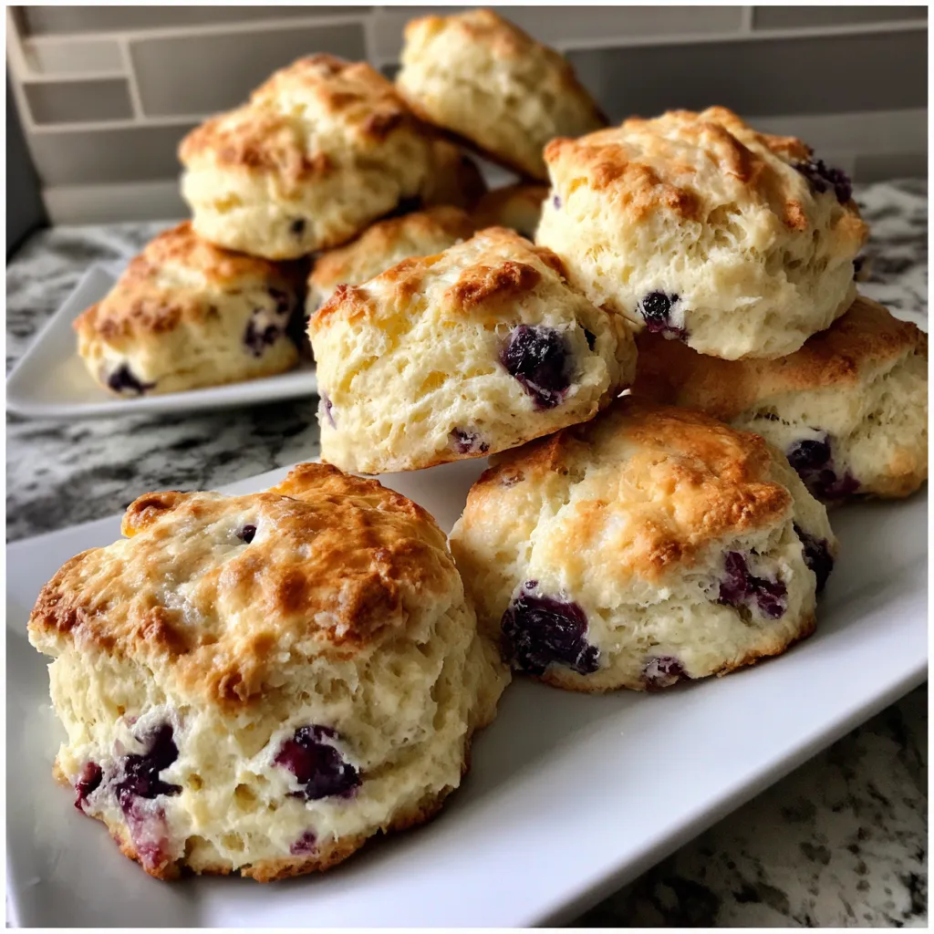 Photo of featured for Deliciously Fluffy Blueberry Biscuits: A Berry Good Treat