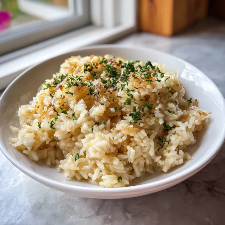 Photo of featured for Indulgent Buttery Onion Rice Side: A Decadent Delight