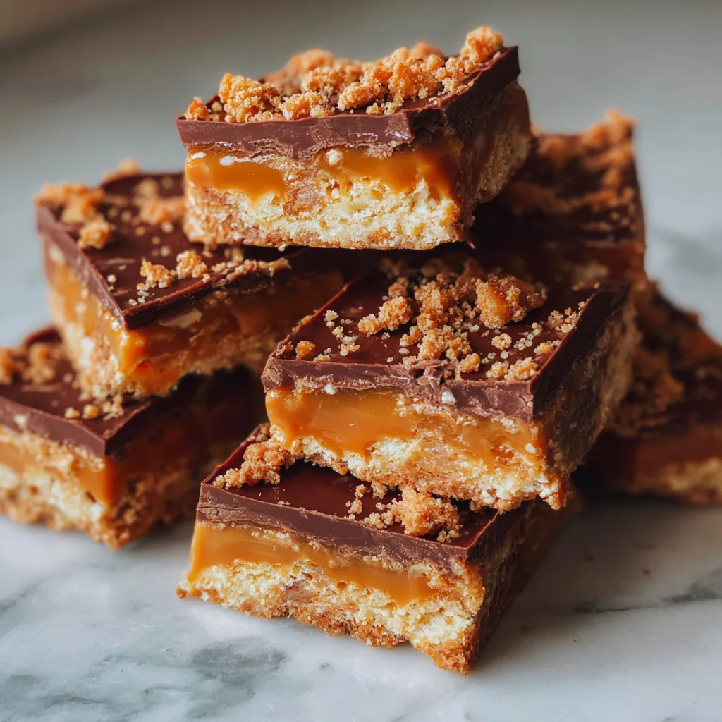 Photo of featured for Irresistible Caramel Crunch Bars: A Sweet and Crunchy Delight