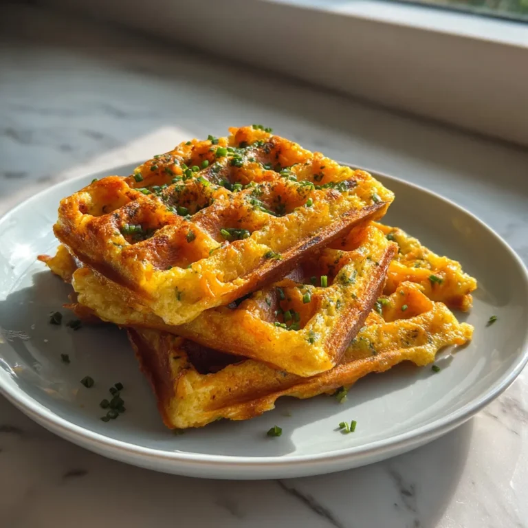 Photo of featured for Spicy Cheddar Jalapeño Cornbread Waffles: A Fiery Twist on a Classic Favorite
