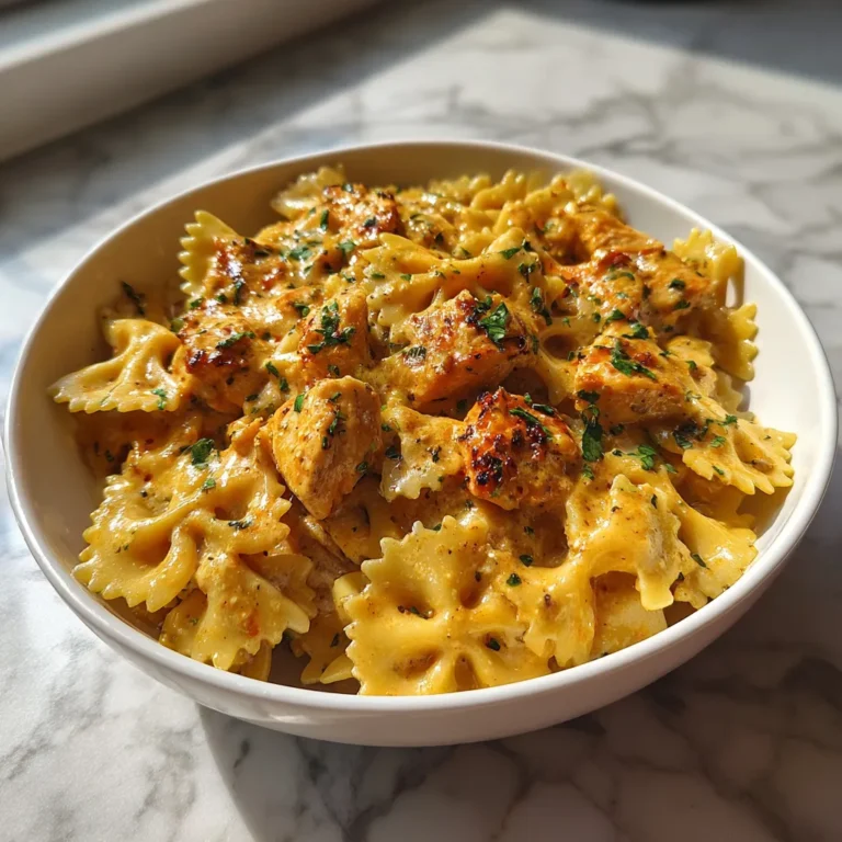 Photo of featured for Irresistible Cheesy Garlic Butter Chicken Bowties: A Flavor Explosion