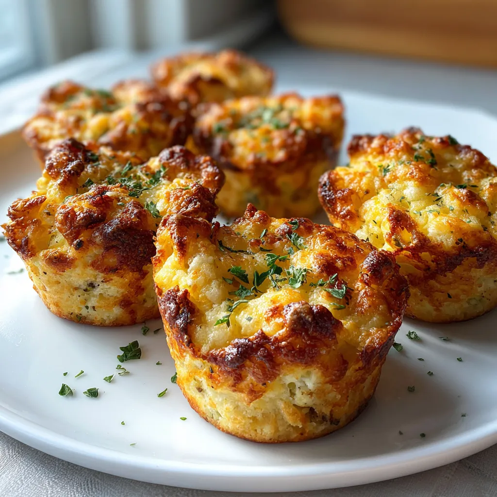 Photo of featured for Irresistibly Cheesy Smashed Baked Potato Muffins