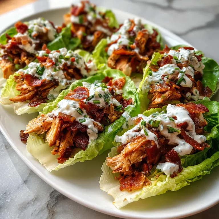 Photo of featured for Irresistible Chicken Bacon Ranch Lettuce Boats