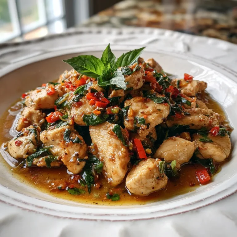 Photo of featured for Sizzling Chicken with Thai Basil: A Flavorful Delight