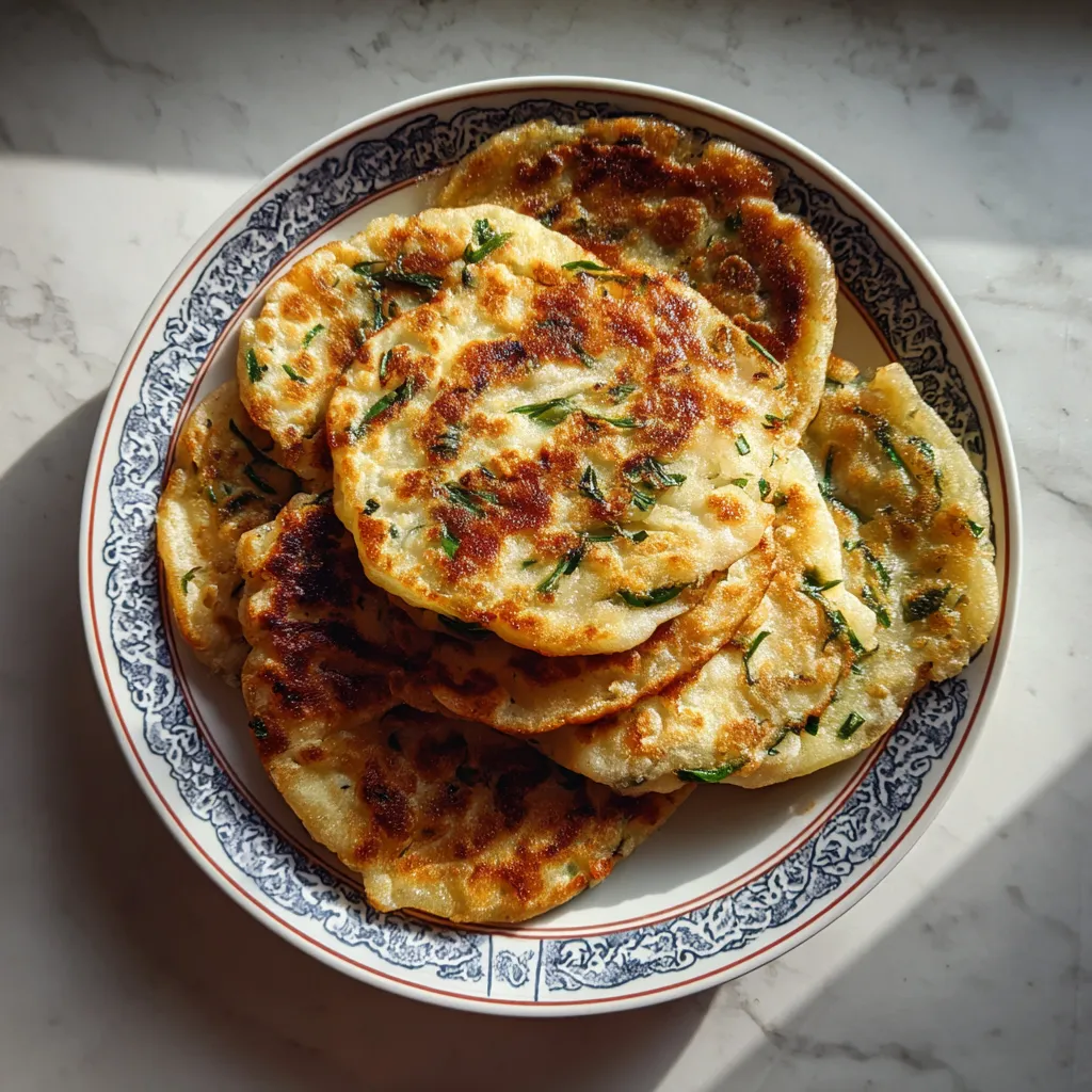 Photo of featured for Deliciously Crispy Chinese Scallion Pancakes