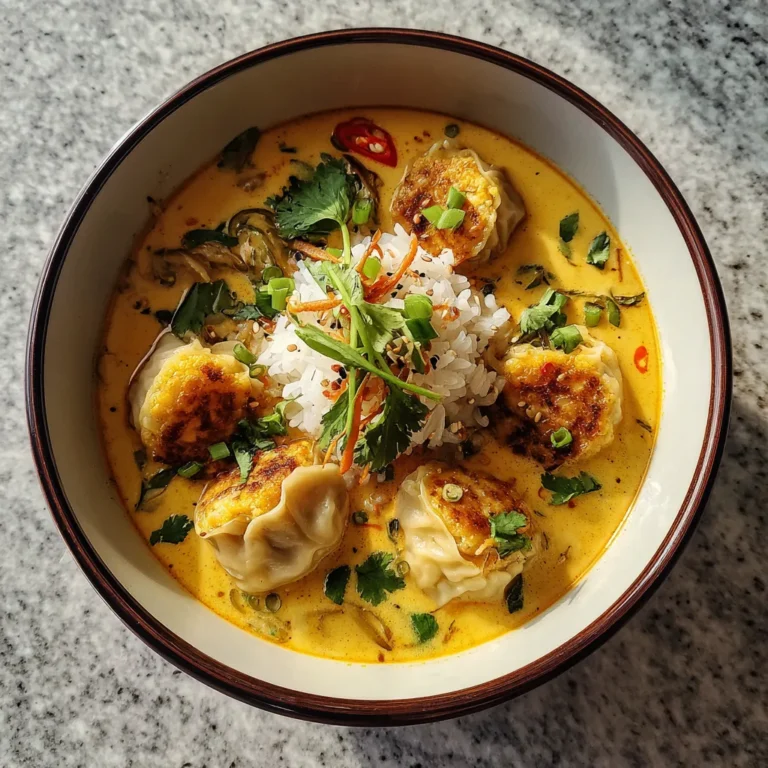 Photo of featured for Indulgent Coconut Curry Soup with Dumplings: A Flavor Explosion