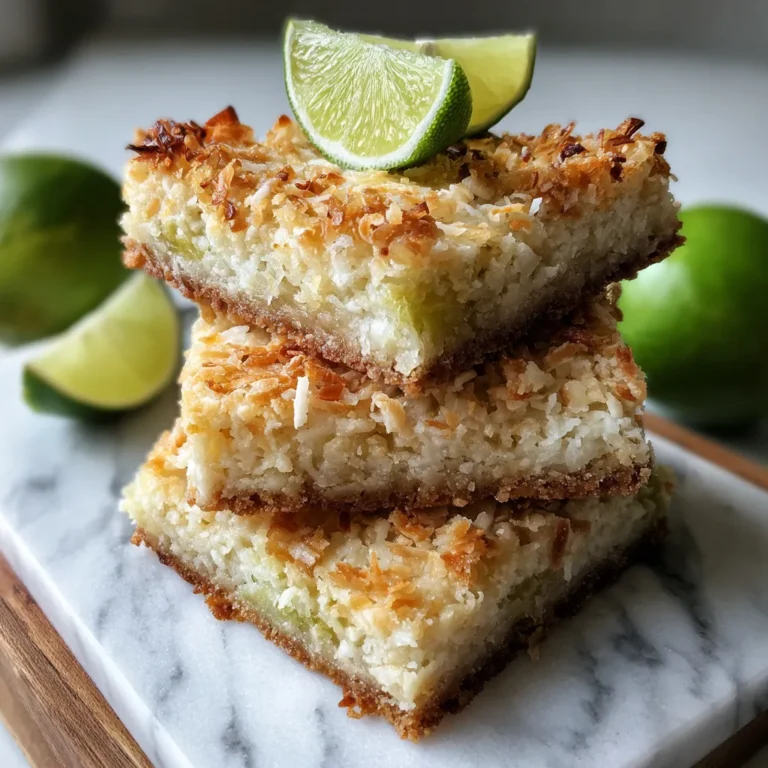 Photo of featured for Irresistible Coconut Lime Bars: A Tropical Delight
