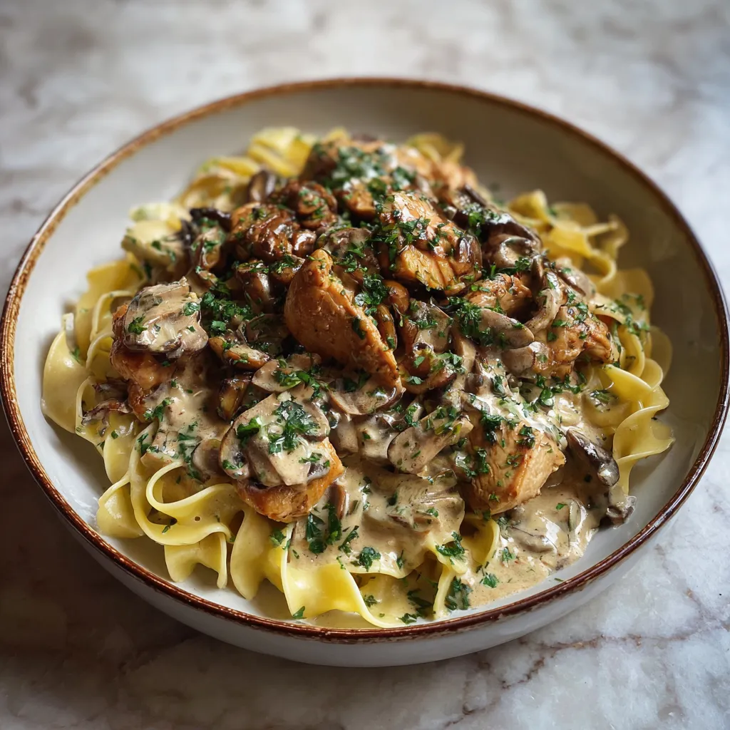 Photo of featured for Indulgent Creamy Chicken Stroganoff: A Decadent Delight