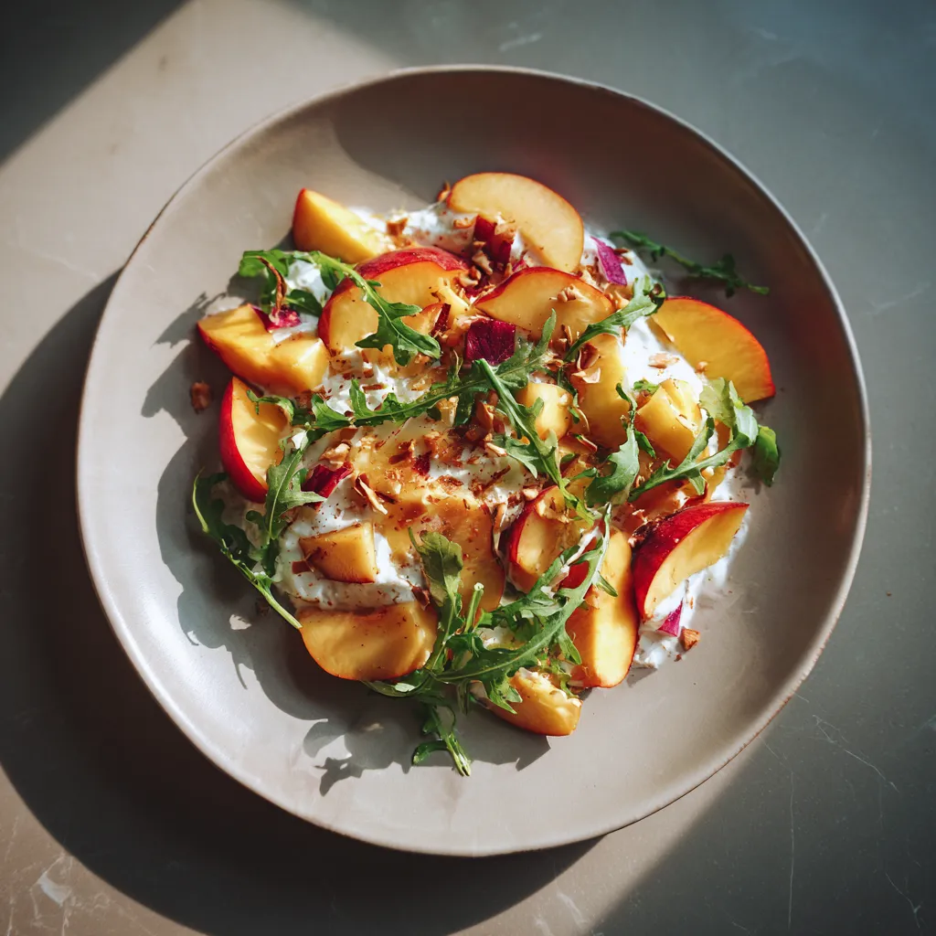 Photo of featured for Indulgent Creamy Millionaire Peach Salad: A Decadent Delight