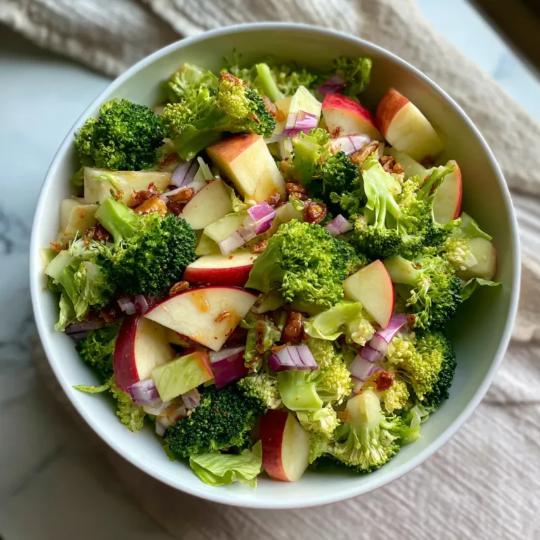 Photo of featured for Crunchy Honeycrisp Apple Broccoli Salad: A Fresh Twist on a Classic Favorite