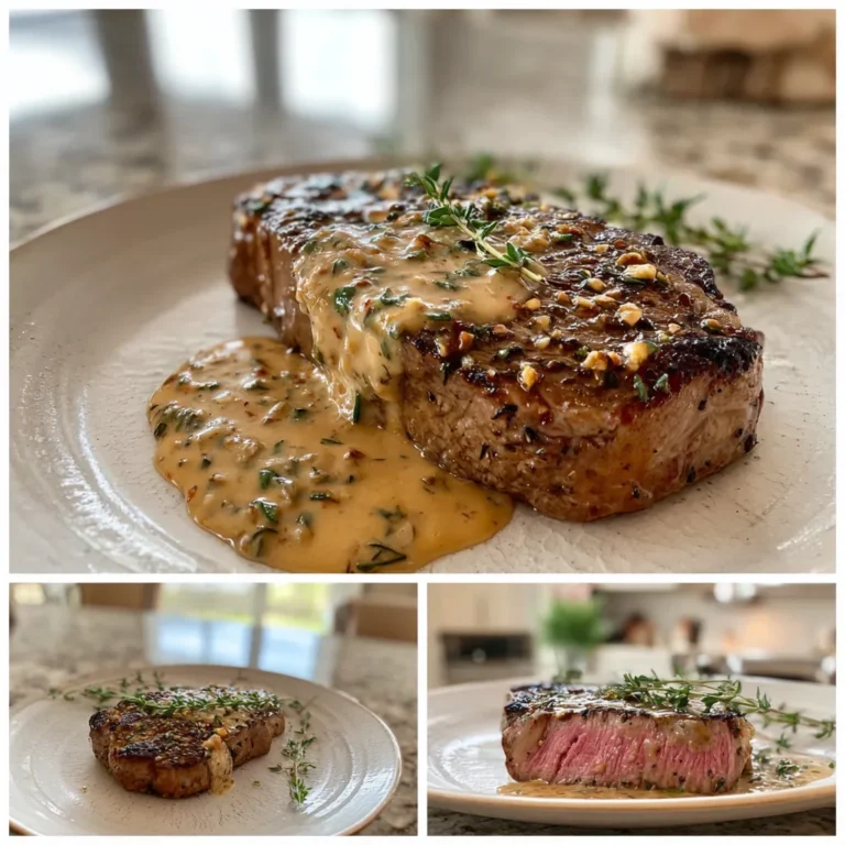 Photo of featured for Irresistible Juicy Steak: Indulge in Creamy Garlic Sauce