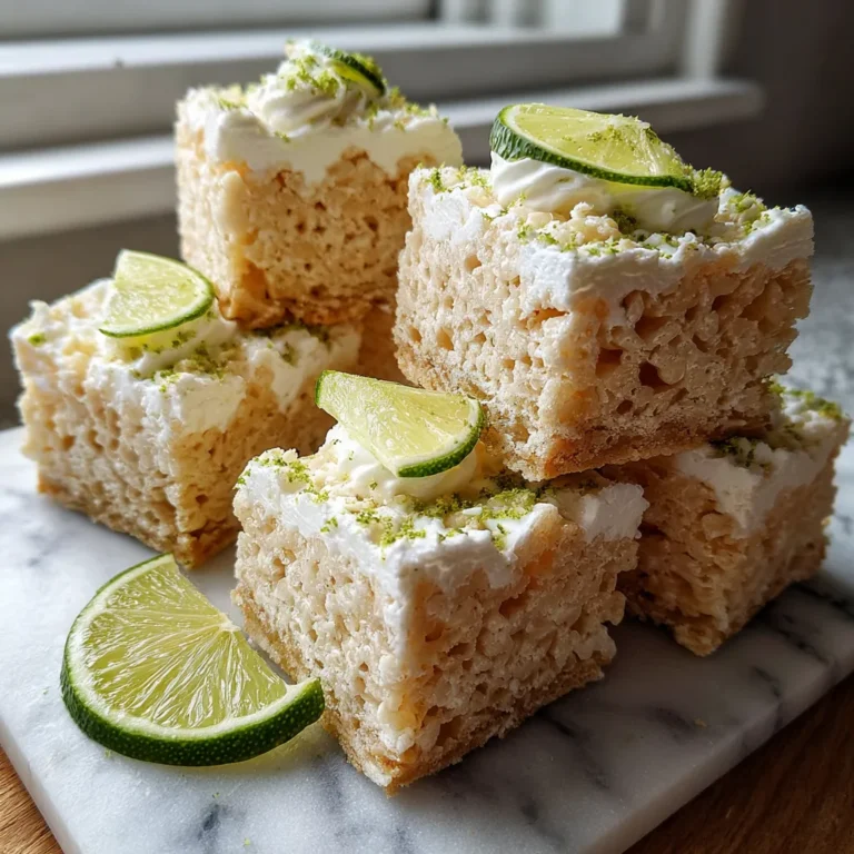 Photo of featured for Irresistible Key Lime Pie Rice Krispie Treats: A Tangy Twist on a Classic Favorite