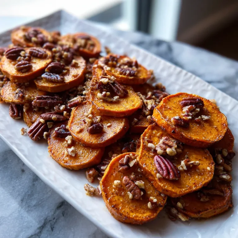 Photo of featured for Irresistible Maple Pecan Roasted Sweet Potato Slices