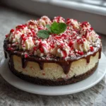 Photo of featured for Indulgent No-Bake Peppermint Cheesecake: A Decadent Holiday Treat