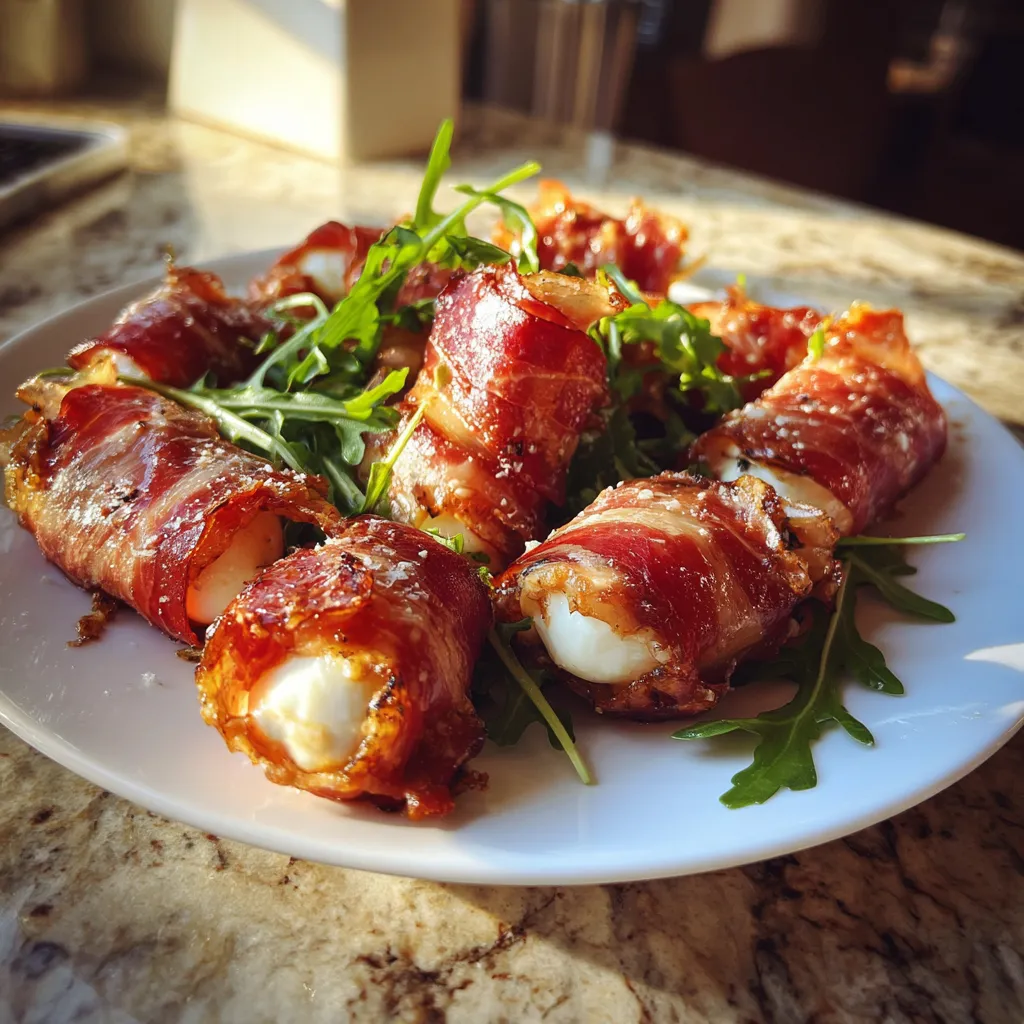 Photo of featured for Indulgent Prosciutto Wrapped Mozzarella Bites