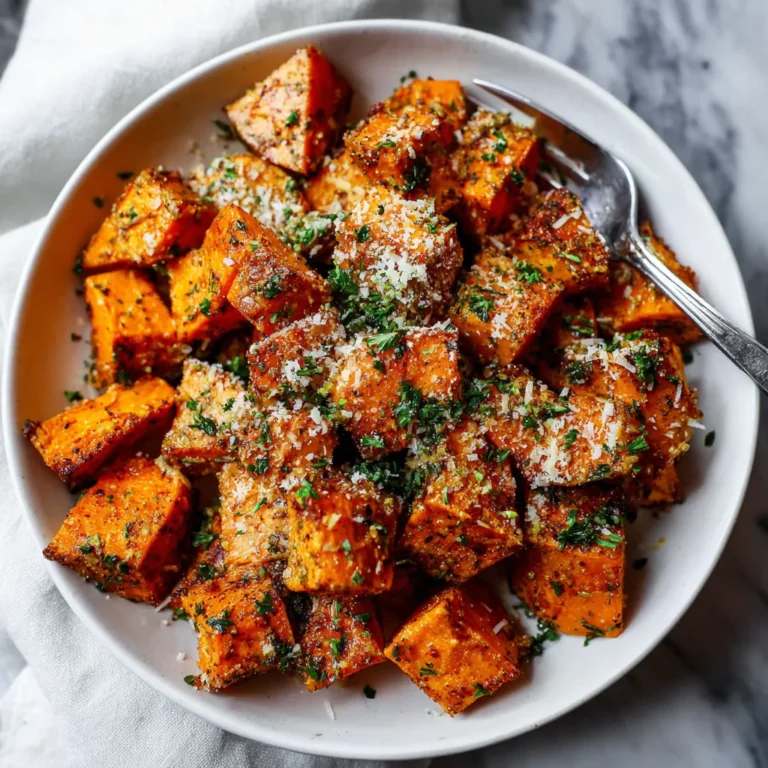 Photo of featured for Irresistible Roasted Sweet Potatoes with Garlic and Parmesan: A Flavor Explosion