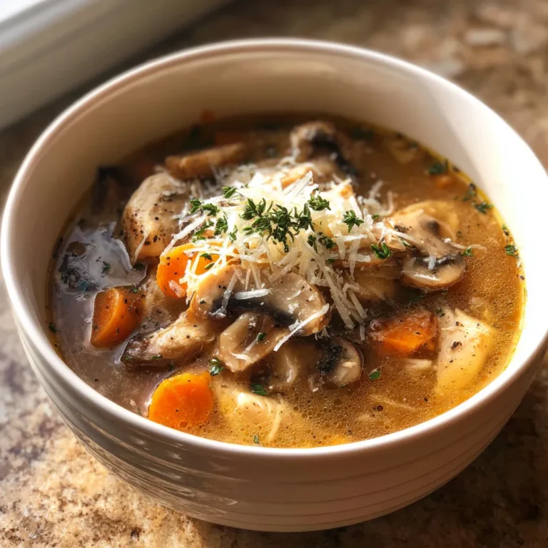 Photo of featured for Savory Rotisserie Chicken Mushroom Soup: A Hearty Comfort in a Bowl