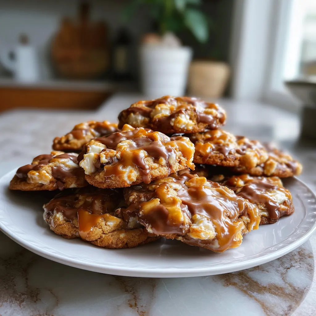 Photo of featured for Irresistible Salted Caramel Crunch Cookies