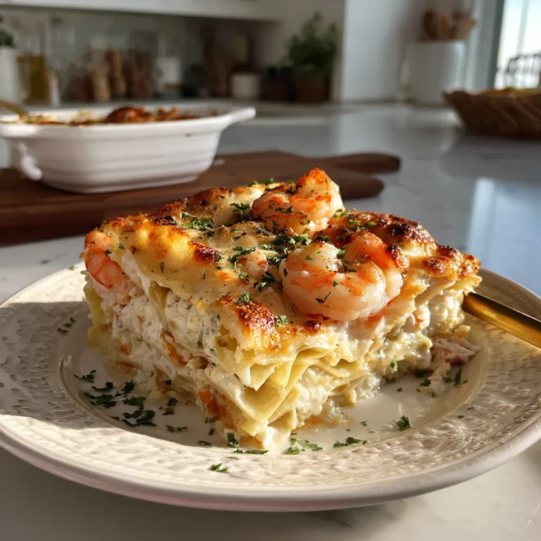 Photo of featured for Indulgent Seafood Lasagna: Decadent Shrimp and Crab Delight