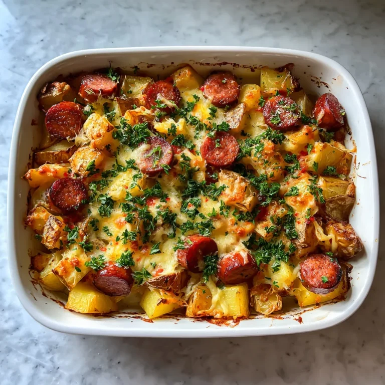 Photo of featured for Sizzling Smoked Sausage and Potato Bake: A Flavor Explosion