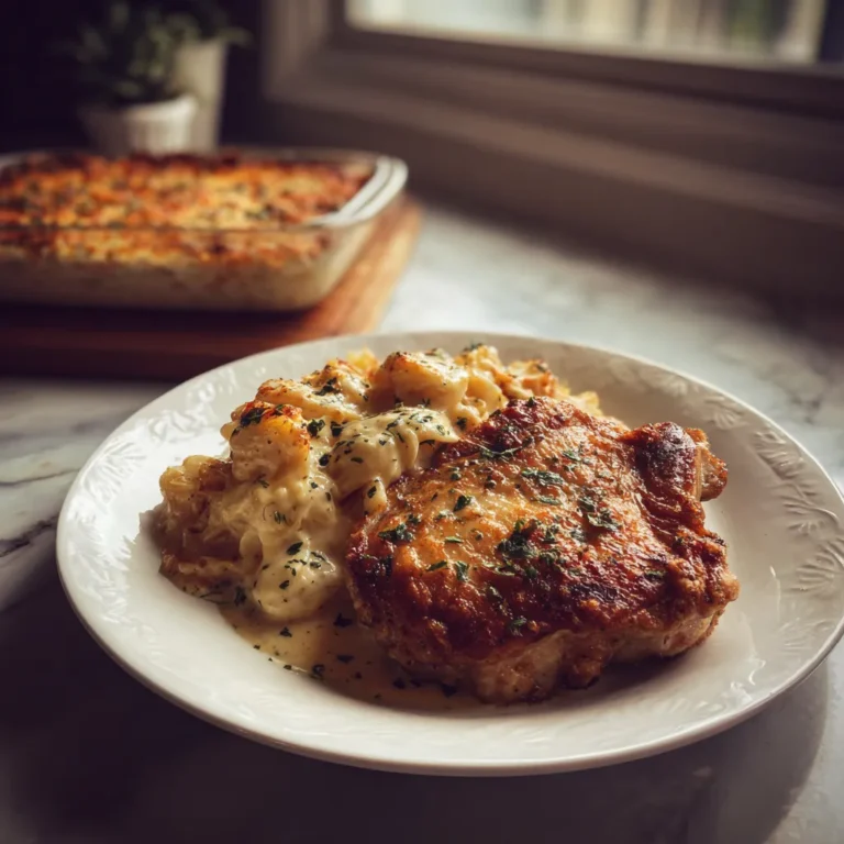 Photo of featured for Savor the Flavor: Smothered Pork Chop and Scalloped Potato Casserole