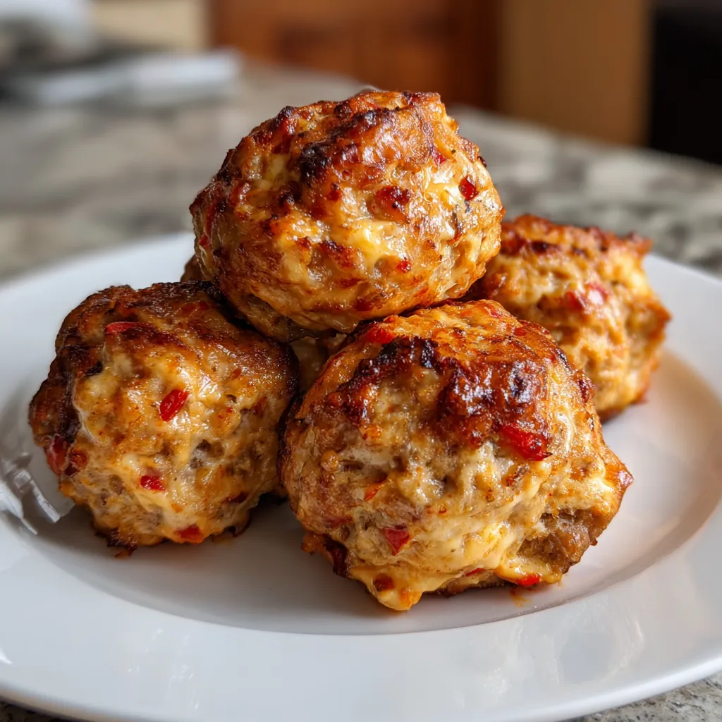Photo of featured for Spicy Rotel Cream Cheese Sausage Balls: Fiery and Flavorful Delight