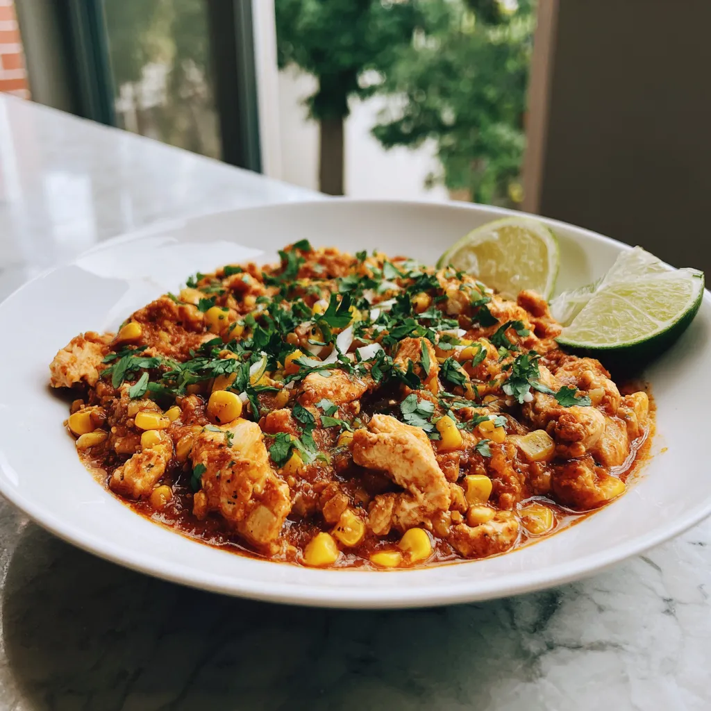 Photo of featured for Sizzling Street Corn Chicken Chili: A Flavor Explosion