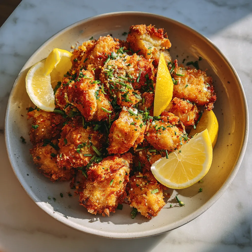 Photo of featured for Crispy Air Fryer Lemon Chicken Bites: Irresistibly Tangy Delight