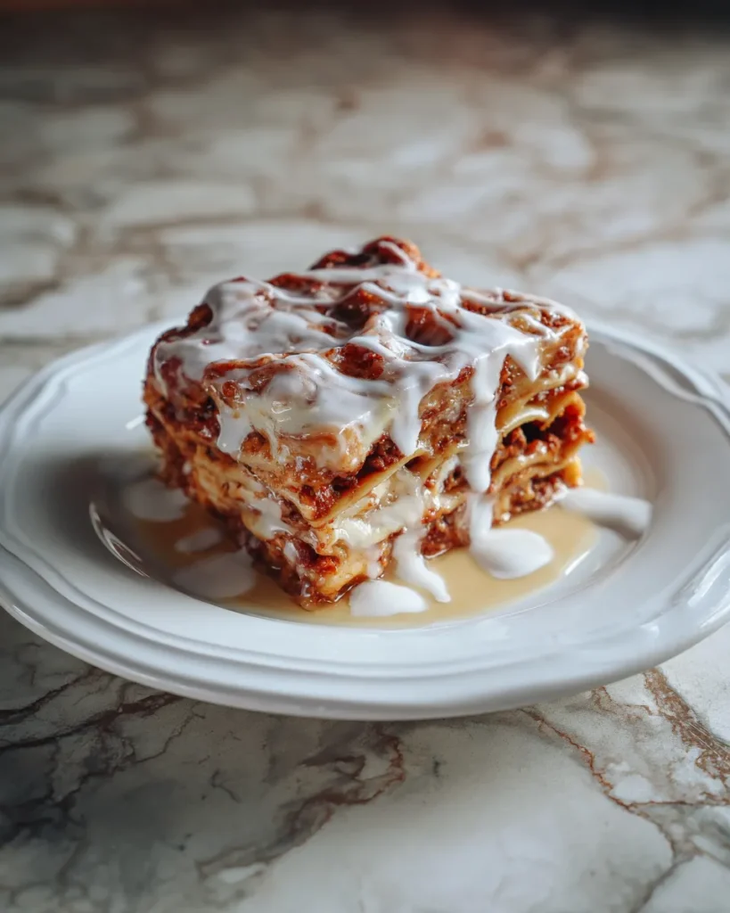 Photo of featured for Irresistible Apple Cinnamon Roll Lasagna Recipe