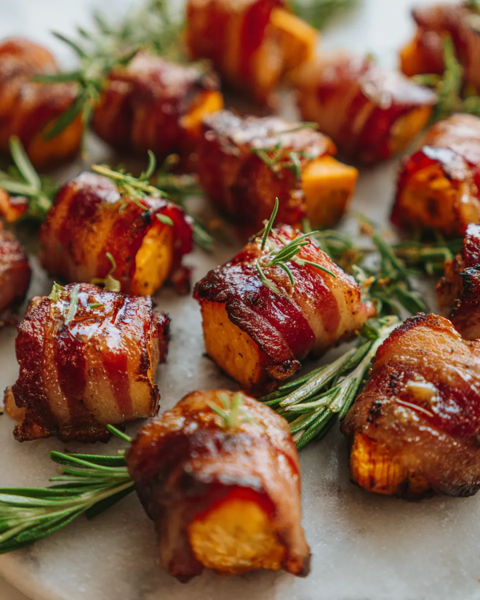 Photo of featured for Irresistible Bacon Wrapped Sweet Potato Bites