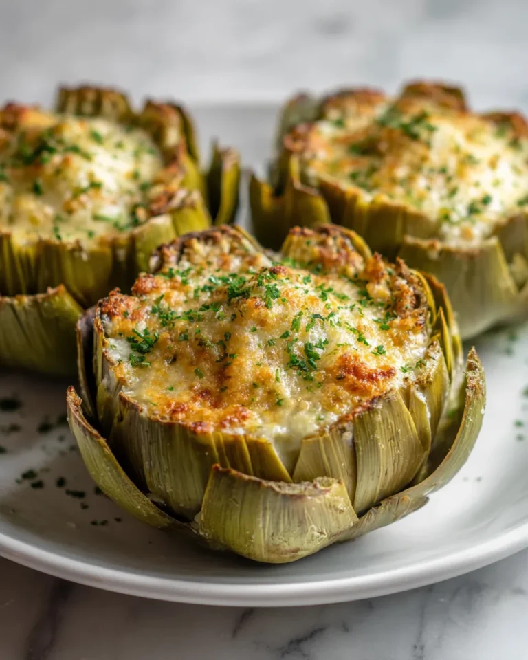 Photo of featured for Irresistibly Cheesy Baked Artichoke Parmesan