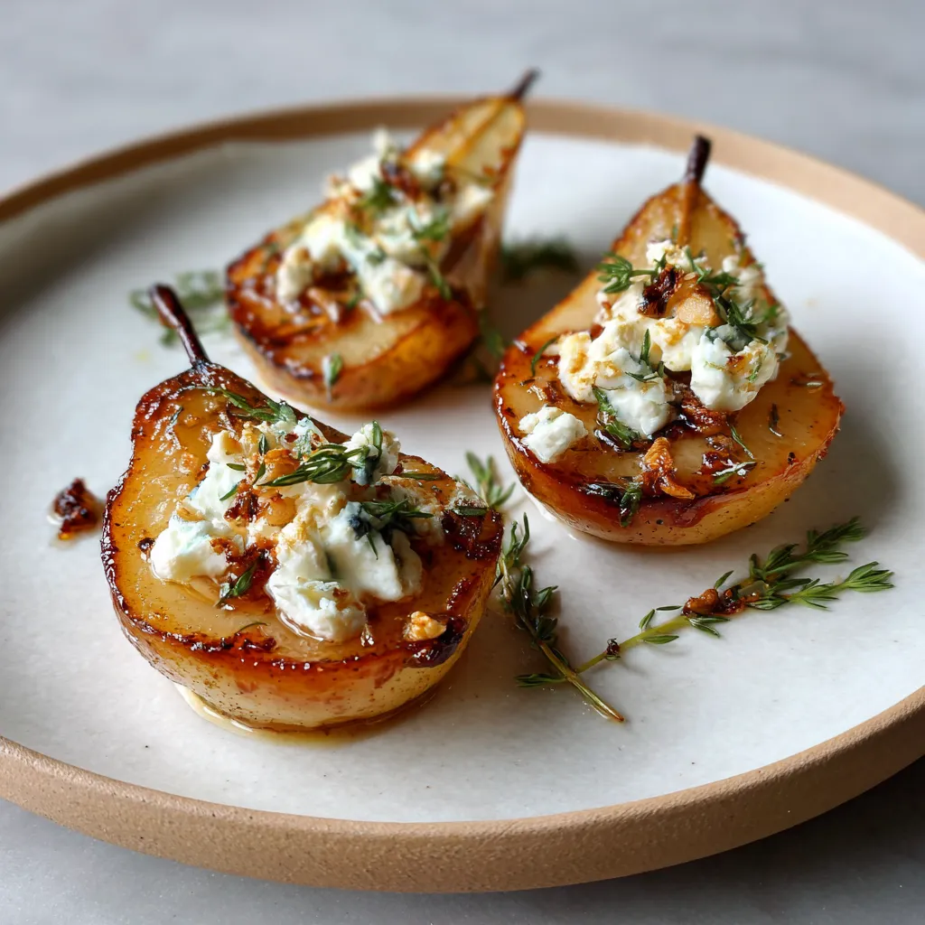 Photo of featured for Irresistible Baked Pears with Goat Cheese