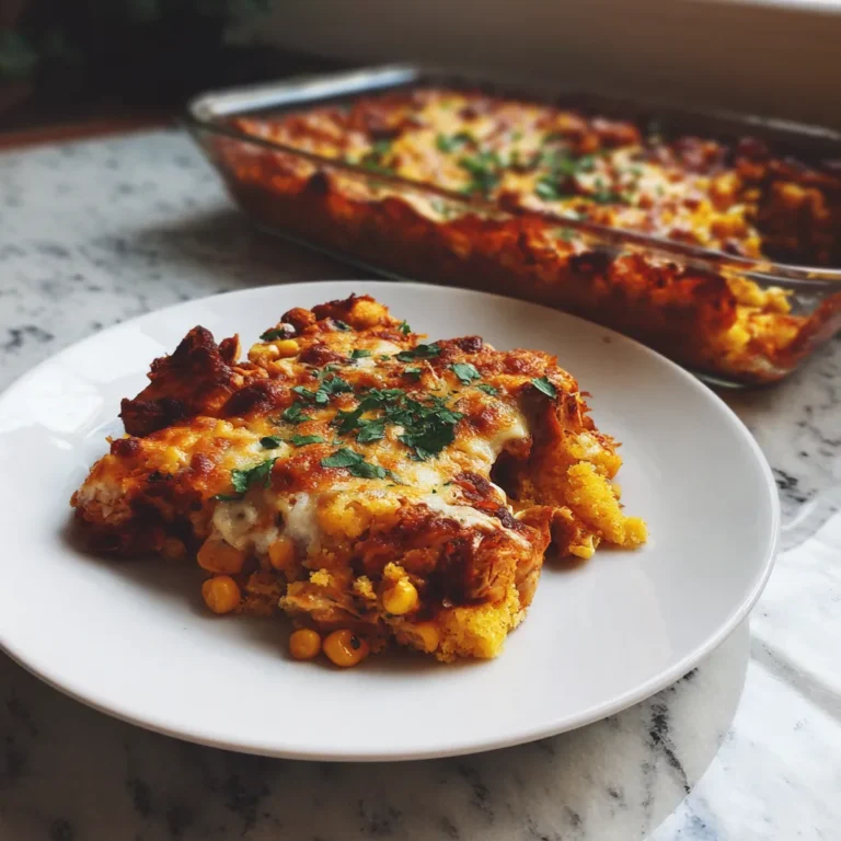 Photo of featured for Smoky BBQ Chicken and Cornbread Casserole: A Mouthwatering Twist on Classic Comfort Food