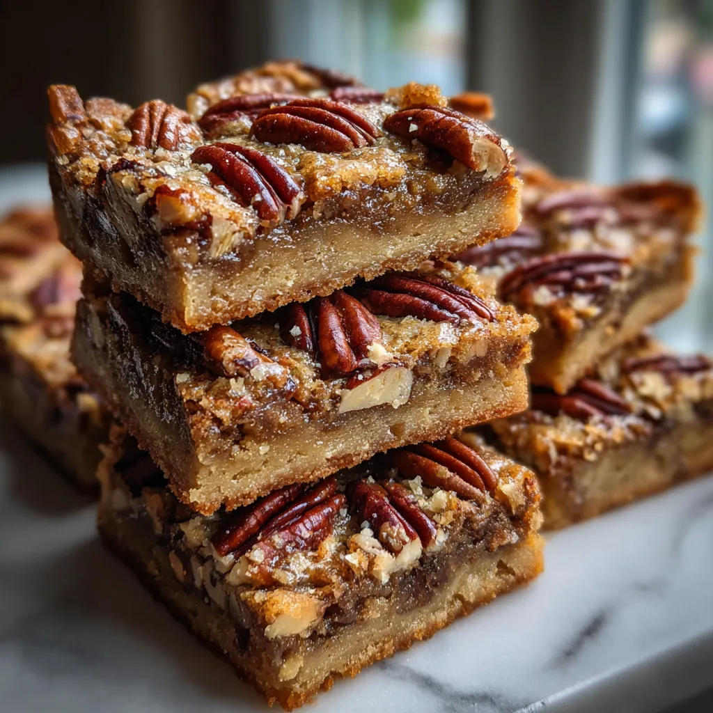 Photo of featured for Indulgent Brown Butter Pecan Blondie Bars: A Decadent Delight