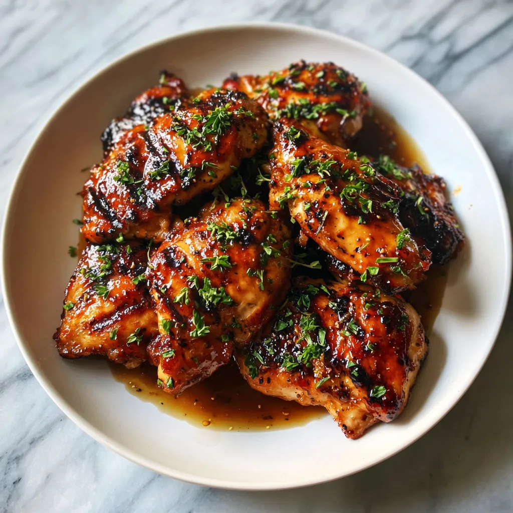 Photo of featured for Irresistible Brown Sugar Bourbon Glazed Chicken