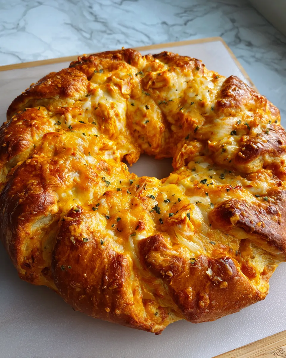 Photo of featured for Spicy Buffalo Chicken Crescent Ring: A Flavor Explosion