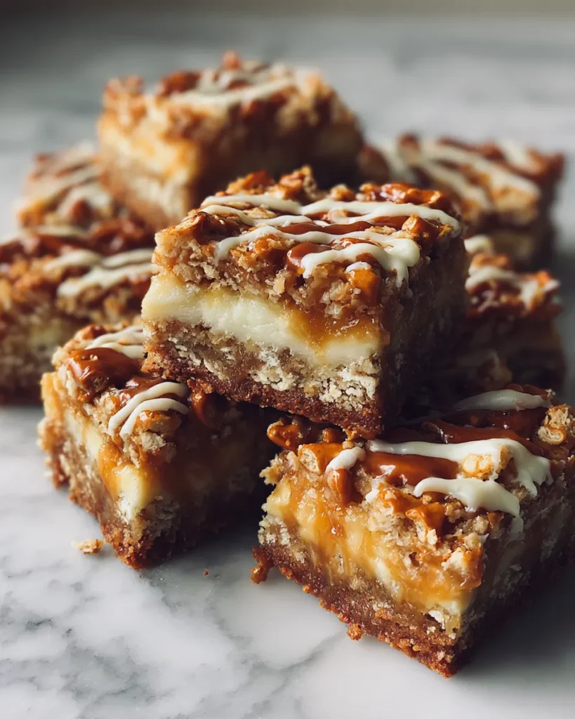 Photo of featured for Irresistible Butterscotch Pretzel Cookie Bars: A Sweet and Salty Sensation