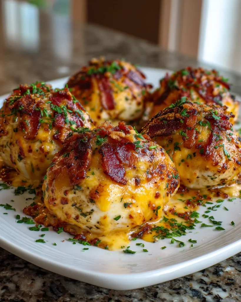 Photo of featured for Irresistible Cheddar Bacon Ranch Chicken Bombs: A Flavor Explosion