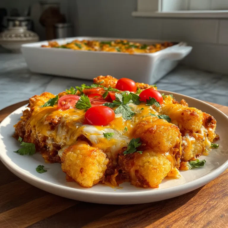Photo of featured for Irresistibly Cheesy Sloppy Joe Tater Tot Casserole