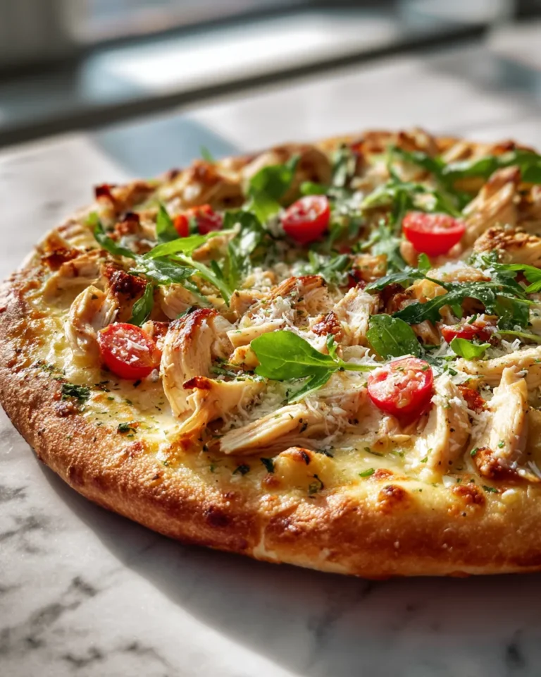 Photo of featured for Irresistible Chicken Caesar Pasta Flatbread: A Flavor Explosion