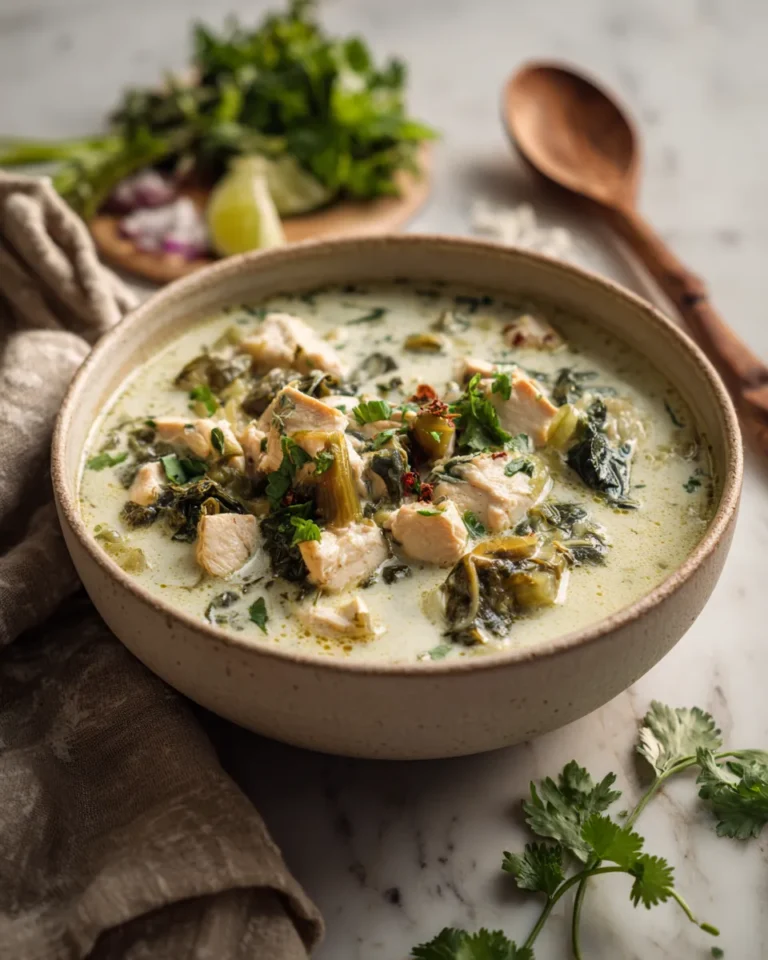 Photo of featured for Savory Chicken Poblano Soup: A Flavorful Twist on a Classic Comfort Dish