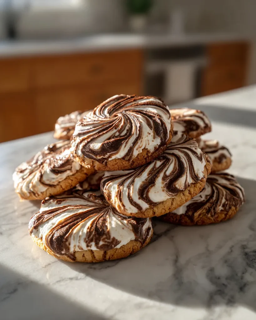 Photo of featured for Indulgent Chocolate Marshmallow Swirl Cookies: A Decadent Delight