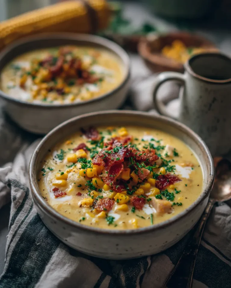 Photo of featured for Irresistibly Creamy Bacon Corn Chowder: A Decadent Delight