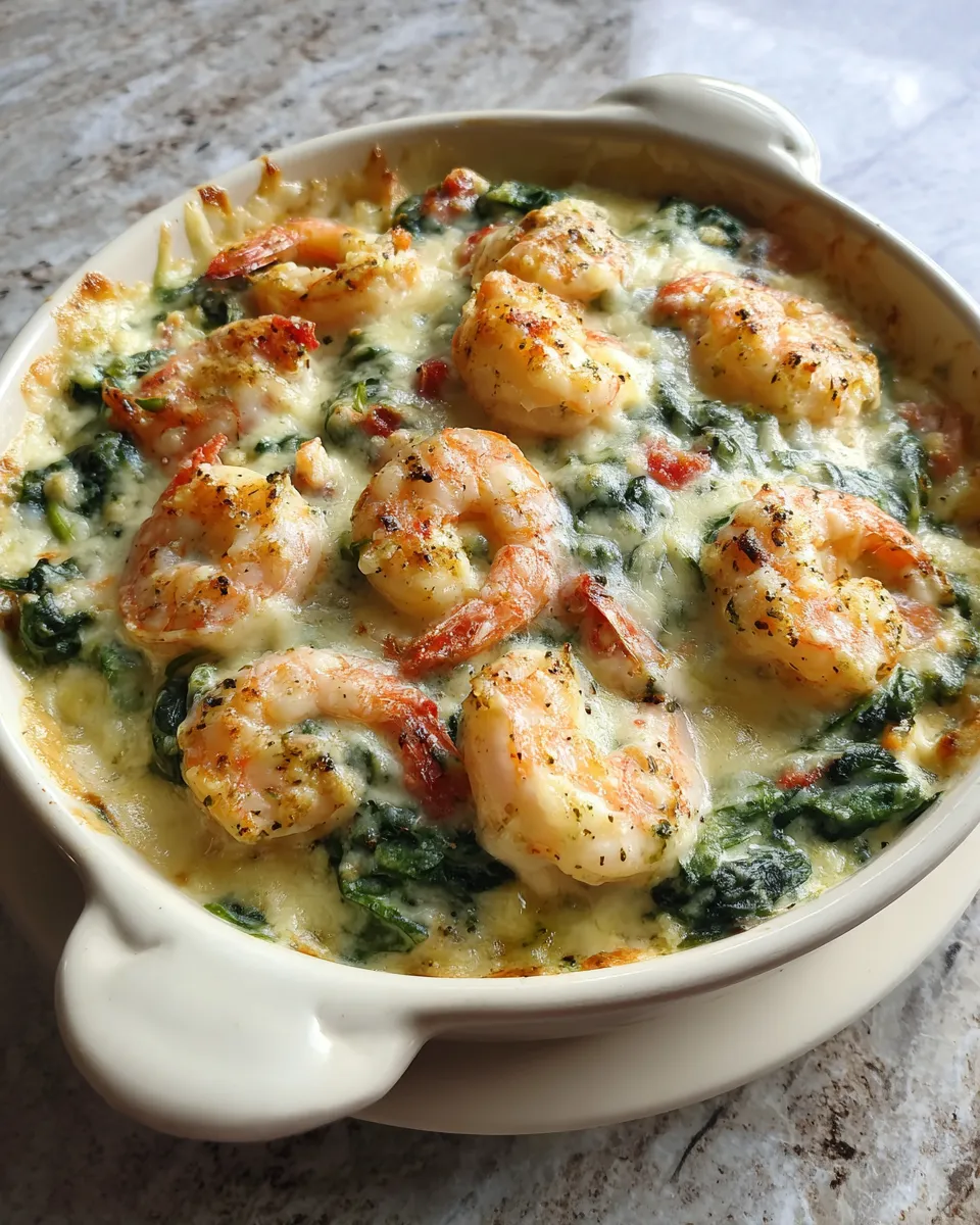 Photo of featured for Indulgent Creamy Tuscan Shrimp and Spinach Bake: A Decadent Delight