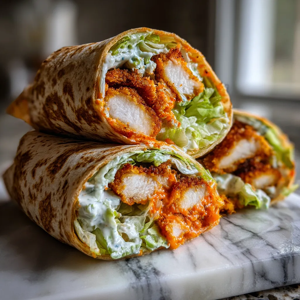 Photo of featured for Irresistibly Crispy Buffalo Chicken Wraps: A Flavorful Delight