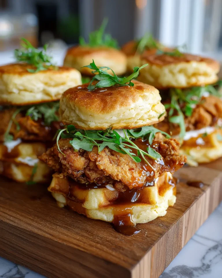 Photo of featured for Irresistible Crispy Chicken and Waffle Sliders: A Mouthwatering Delight