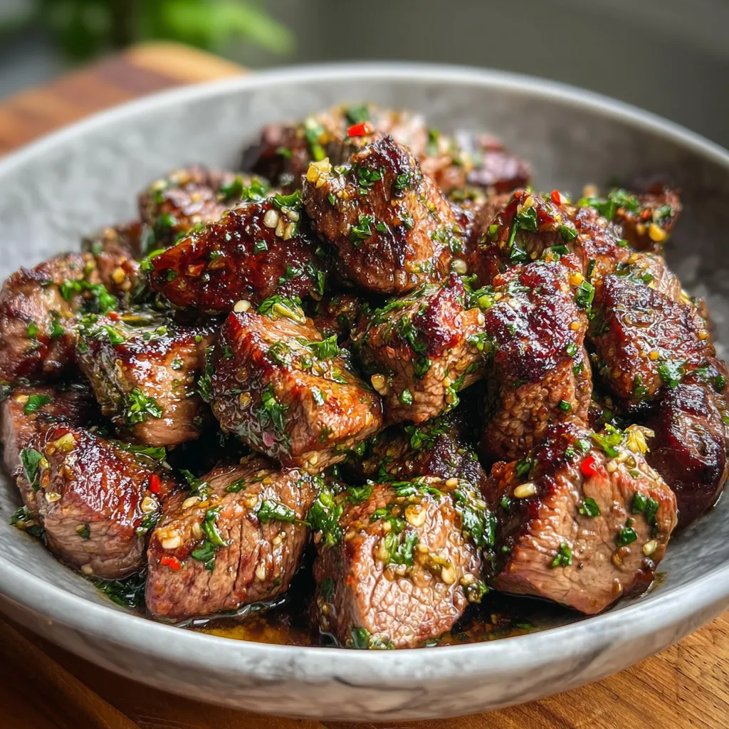 Photo of featured for Sizzling Garlic Butter Steak Bites: A Flavorful Delight