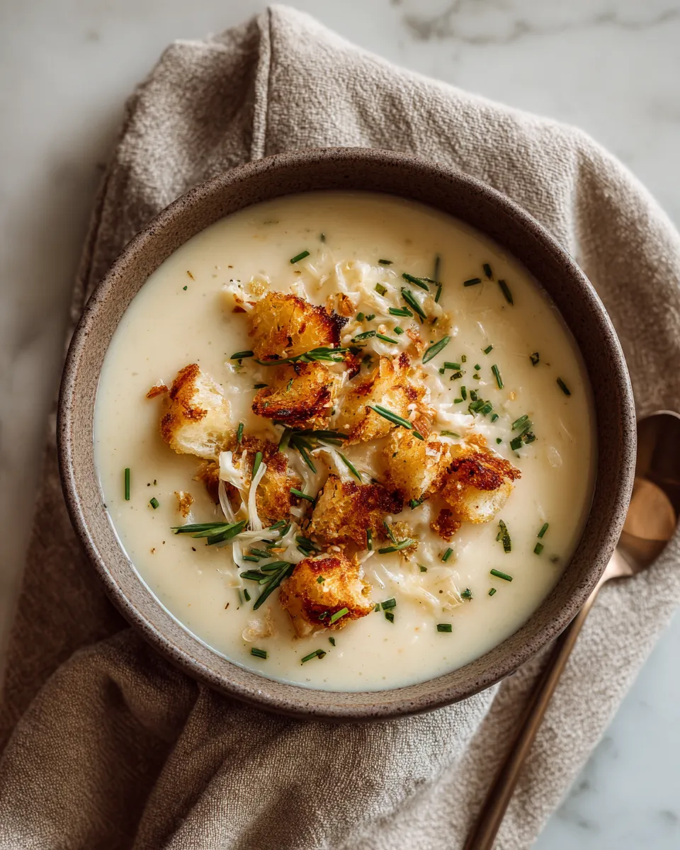 Photo of featured for Savory Garlic Potato Soup: A Comforting Bowl of Warmth